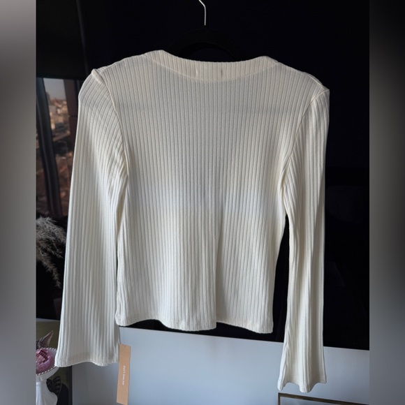 Reformation Ivory Ribbed Top - Picture 3 of 3